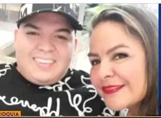 Andrés Miguel y su madre Claudia. Los dos aesinados. Foto: captura vídeo Noticias Caracol. en Turbo Antioquia