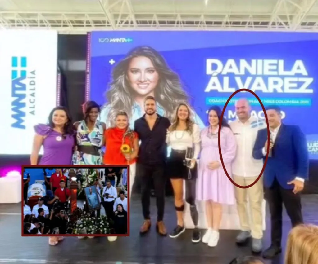 Cuando Daniela Álvarez y Daniel Arenas estuvieron con el alcalde de Manta, en un evento