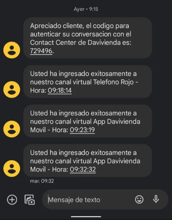 mensaje de WhatsApp engañoso estafa