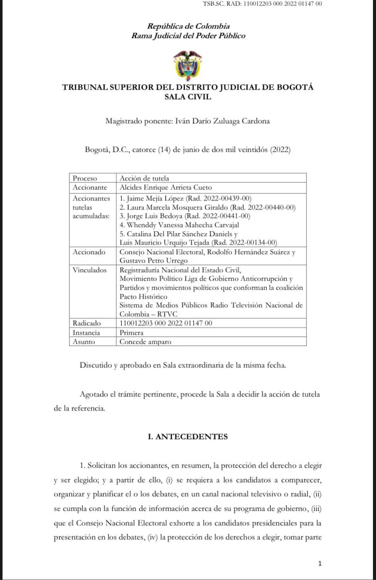 debate Petro Rodolfo