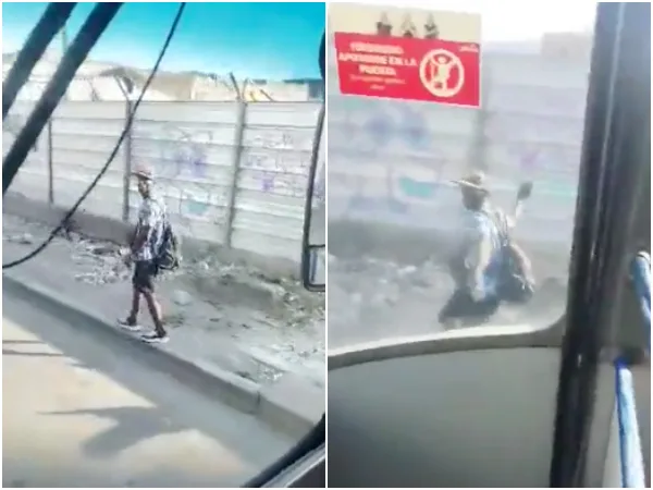 Una persona al parecer habitante de calle, ataca a bus del MIO, "no lo dejaron colar en la estación"