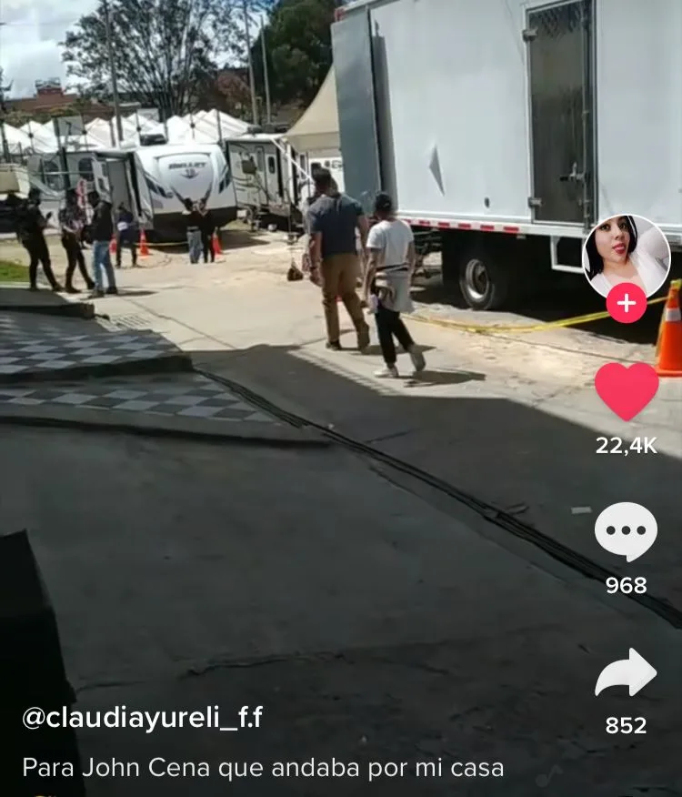 John Cena en Colombia grabando película