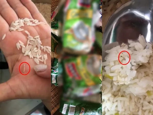 En La Unión Valle una familia denuncia que compró arroz, lo prepararon y cuando iban a comer tenía gusanos