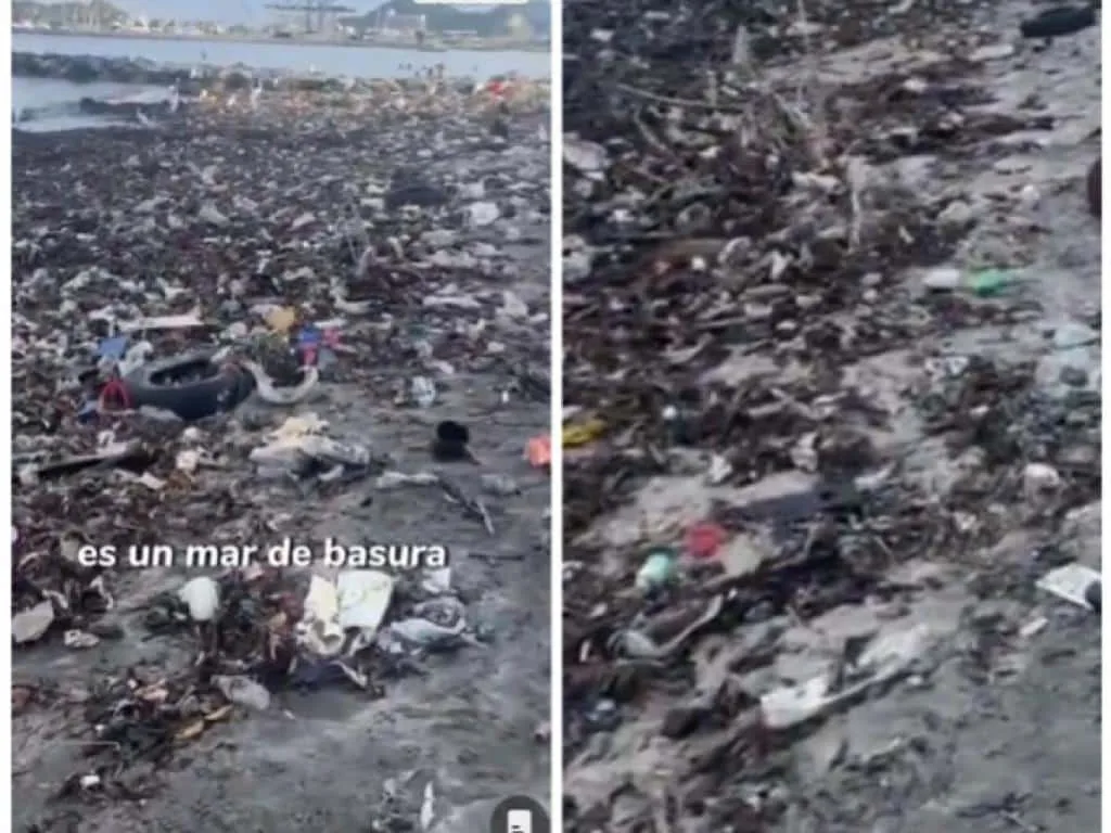 Cuando llueve ni las barreras atrapa basuras logran frenar la cantidad de basura que el agua termina arrastrando a las playas de Santa Marta.