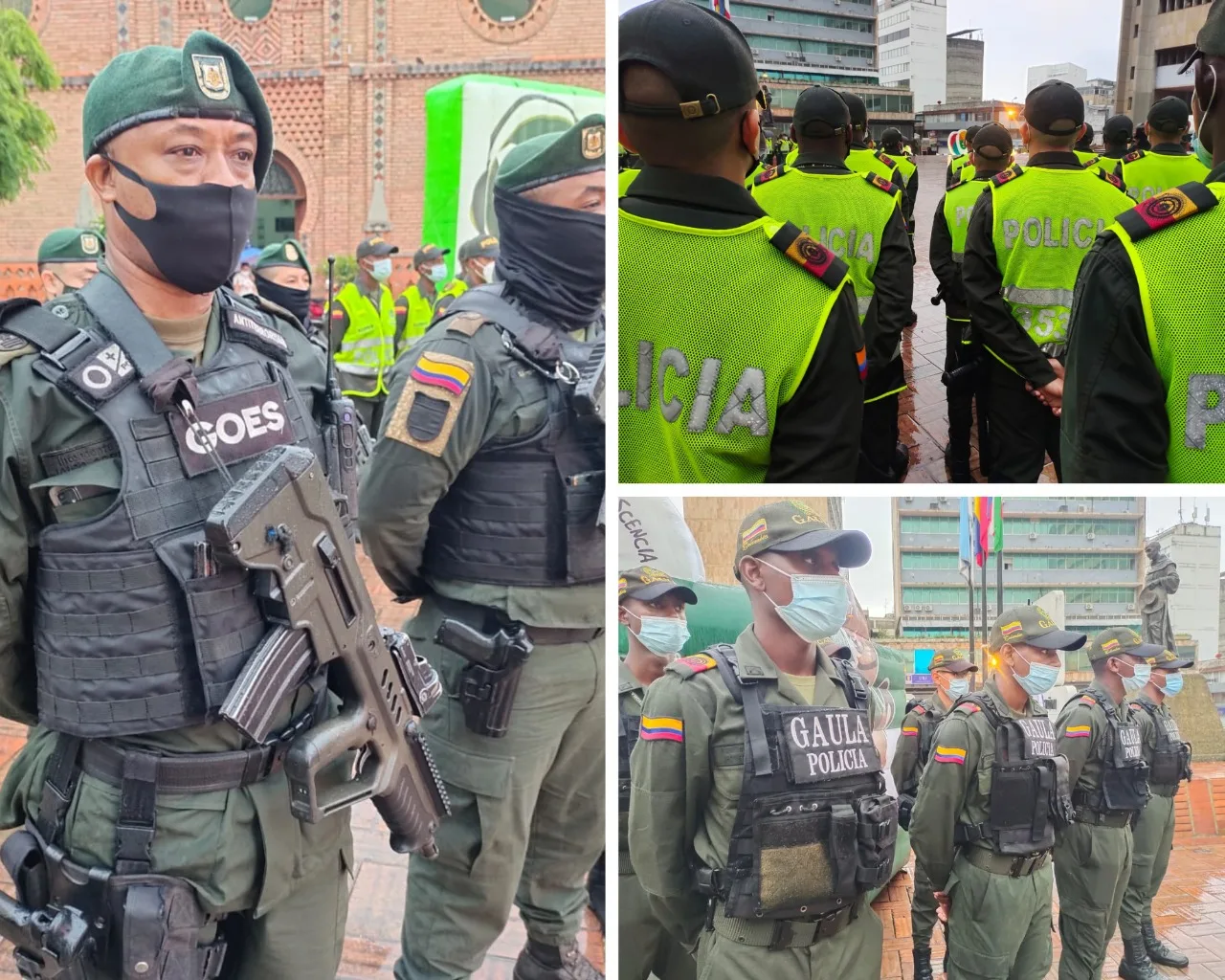 A Cali llegaron 2.900 nuevos policías y la gente en la calle pide "que se vean los resultados"