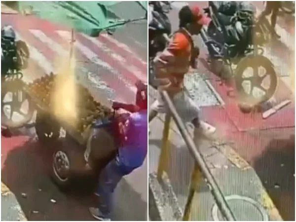 Por chocar su carretilla de aguacates con una moto, le quitaron la vida