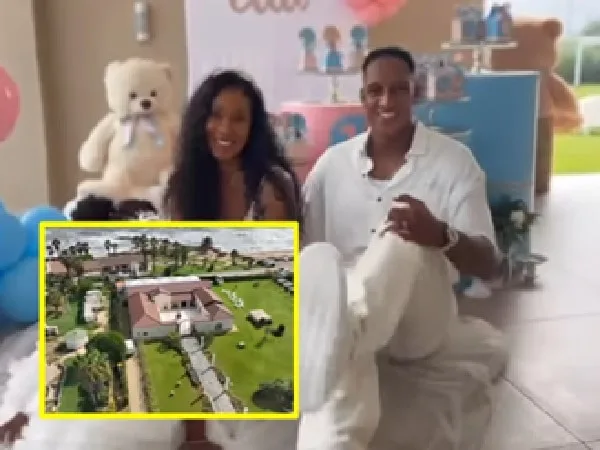 Yerry Mina y su familia.