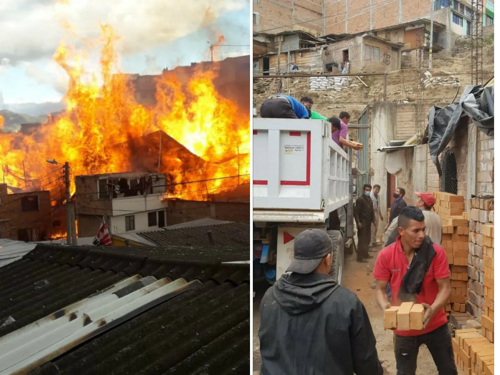 ayudas barrio Caicedo en Pasto