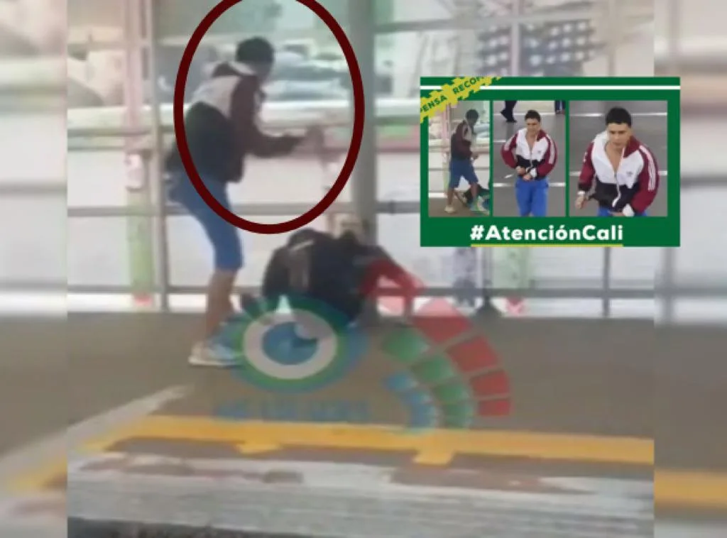 Hay recompensa por información del ladrón que atacó a pasajero en estación del MIO en Cali