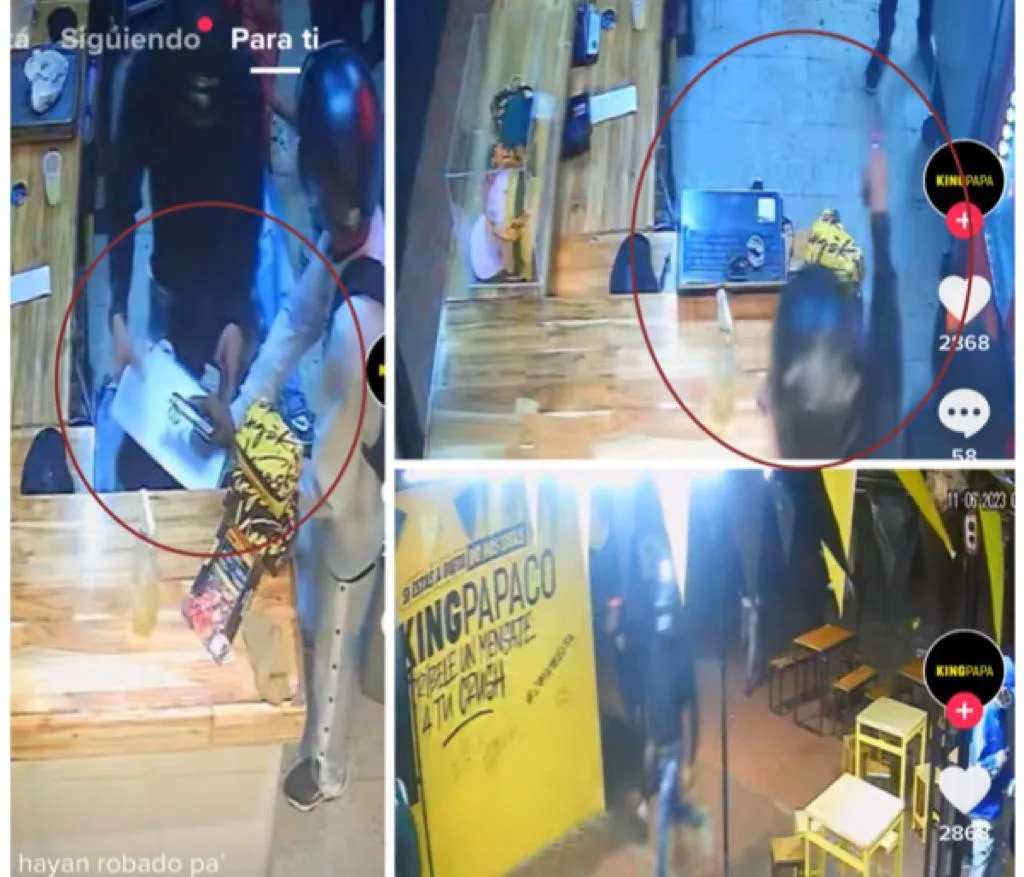Motoladrones se metieron a un KingPapa y se llevaron hasta la caja y computadora