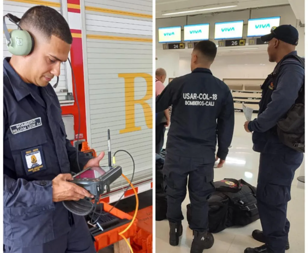 Los bomberos de Cali que están viajando a Turquía y Siria, también llevan unidades caninas