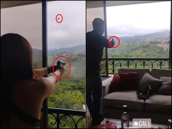 "Apunta, apunta hacia allá": Se grabaron disparando desde un edificio en el oeste de Cali