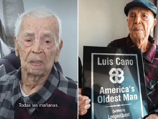 Luis Cano, hombre más longevo de Estados Unidos.