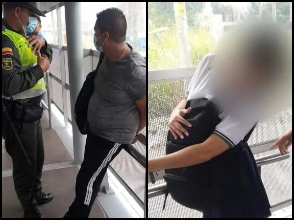 Se habría masturbado y eyaculado sobre una estudiante dentro de bus del MIO, lo capturaron en Fray Damián