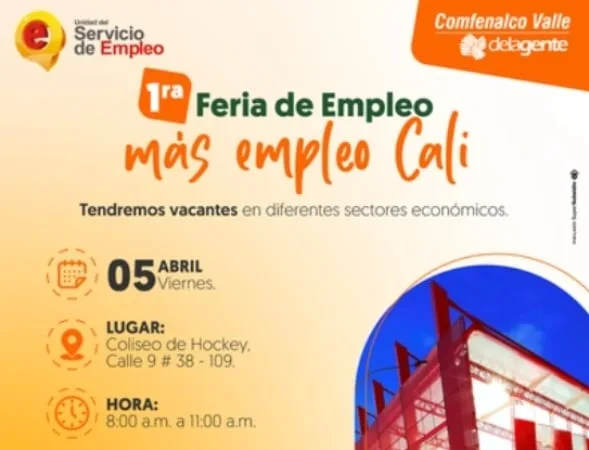 Feria de empleo en Cali: ofrecerán más de 800 puestos de trabajo.