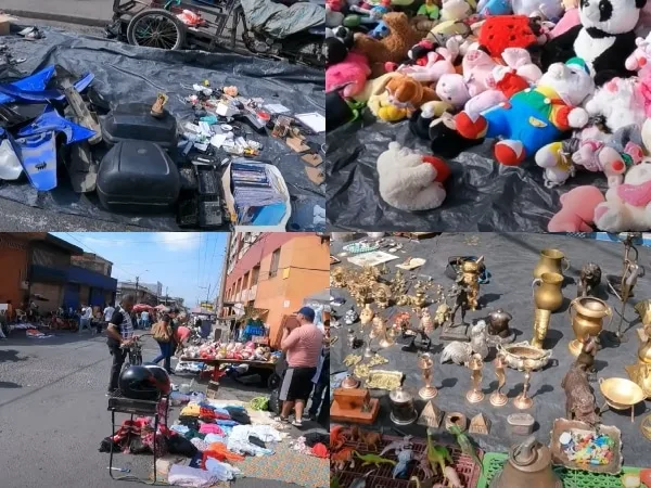 Domingo de artículos nuevos y usados en el famoso mercado de las pulgas de el centro de Cali