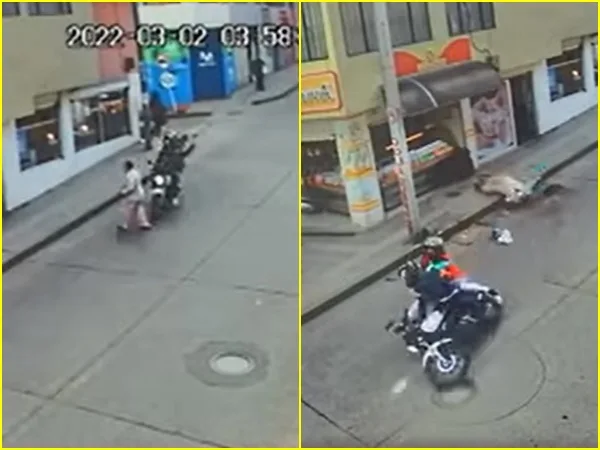 Amparo fue la víctima del aparatoso accidente de moto que se registró en el barrio Nueva Colombia