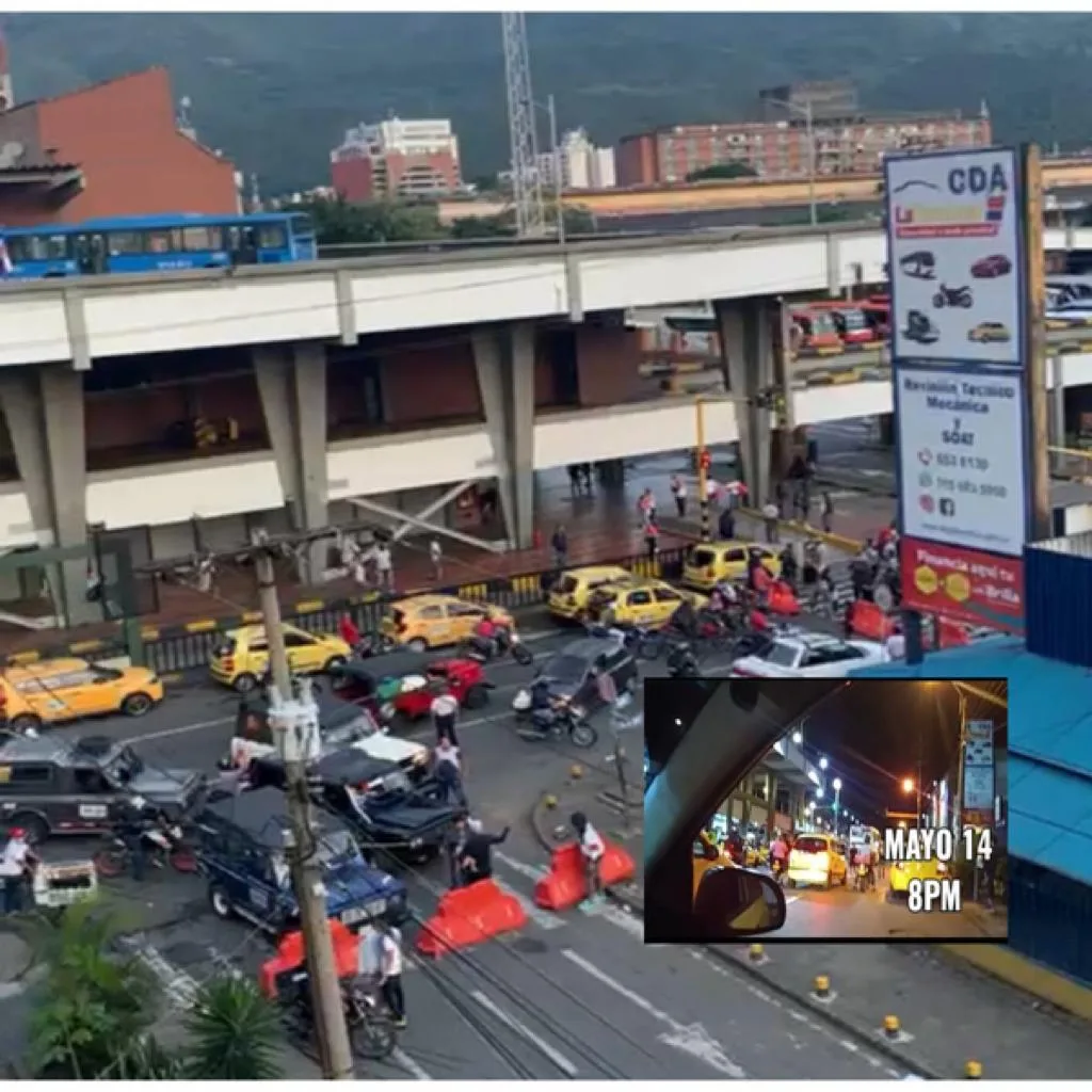 Terminal en Cali bloqueo