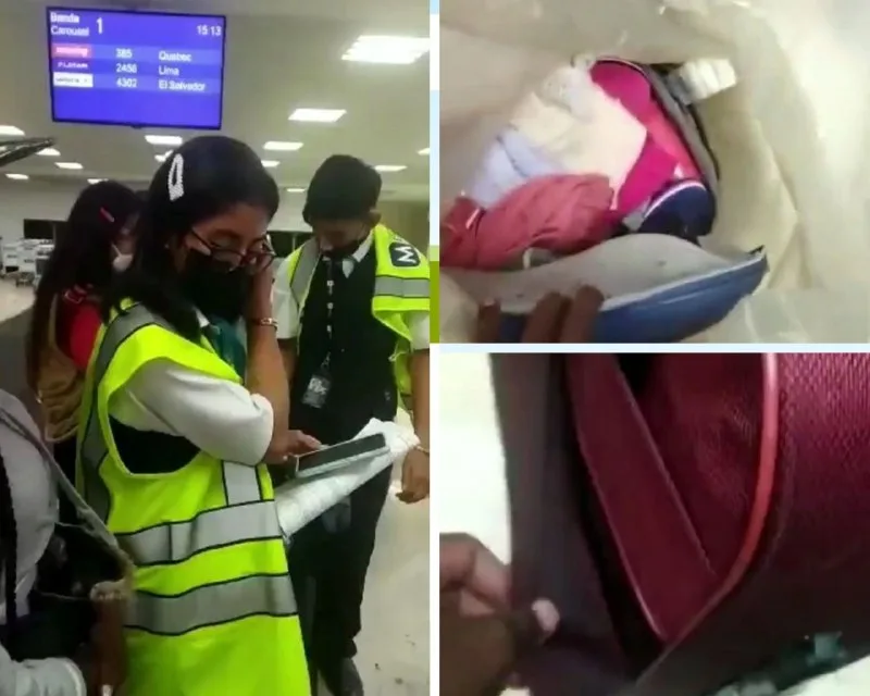 Turistas denuncian que por ser colombianos les destruyeron las maletas en aeropuerto de Cancún