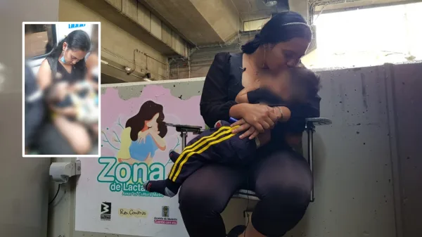 Yecsa y Emiliano, madre e hijo de la foto lactando en el Metro de Medellín: "Fue una acción espontánea, natural y llena de amor"