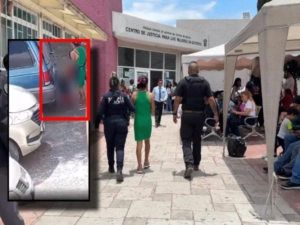 Madre arrestada en México por agredir a su hijo de 4 años, se escondía detrás de un carro y lo golpeaba