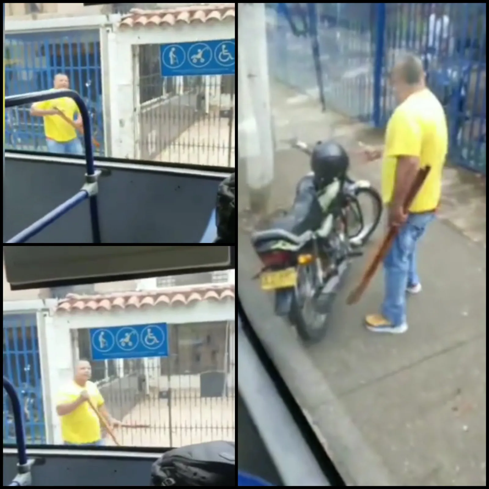 "Bajá pues gono#$%, pa' las que sea", motorizado a conductor del MIO: "Es un gamín", decían