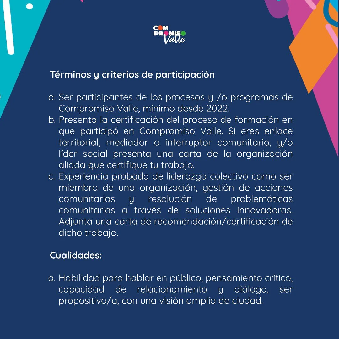 Compromiso Valle busca líderes y lideresas, una oportunidad para conectar con empresarios de la región