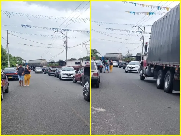 Cocaleros en Tumaco dice que el Gobierno no les ha cumplido y por eso la vía sigue bloqueada