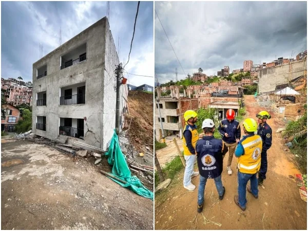 «Se evitó una tragedia»: evacúan 25 edificios en un corregimiento de Medellín por riesgo de colapso