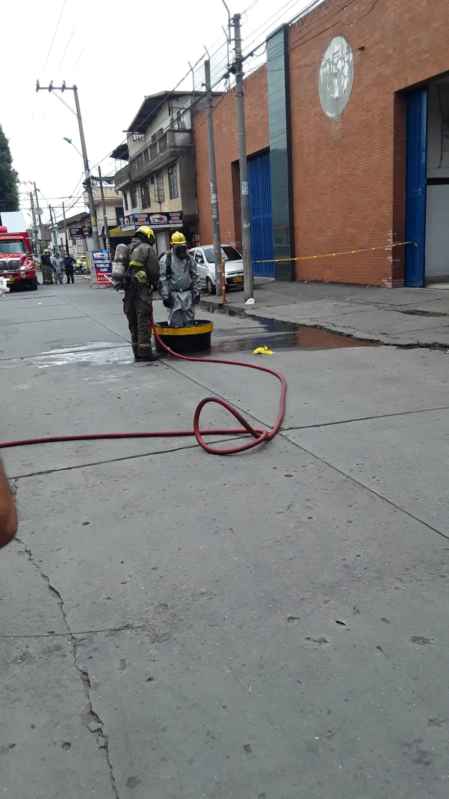 fuga de amoníaco en el barrio Porvenir de Cali
