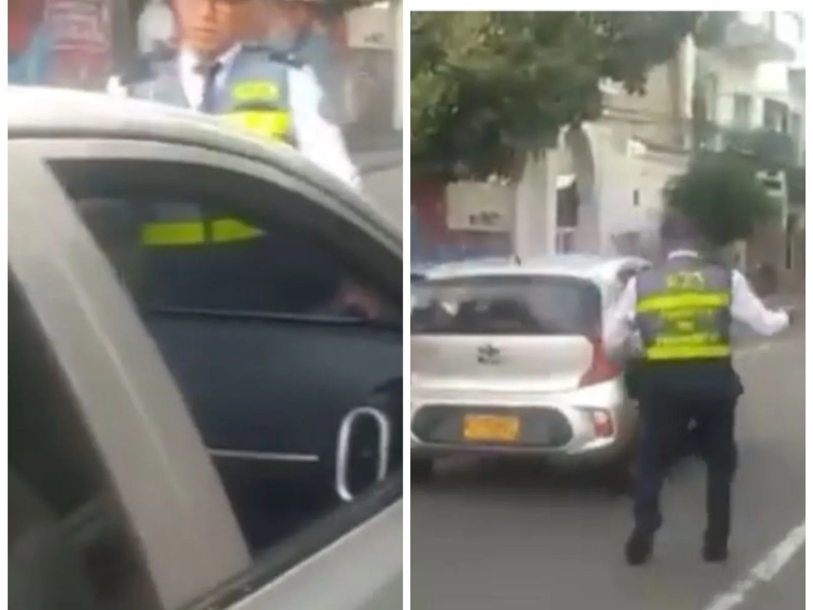 pico y placa agente agresión tránisto