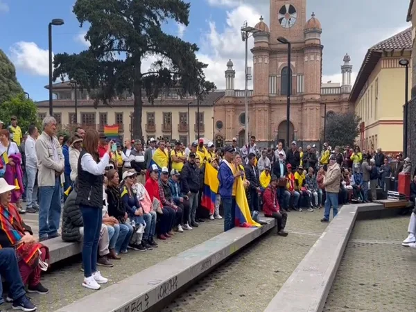 En Pasto, así ha sido la marcha de la oposición al gobierno Petro