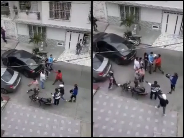 Fuerte discusión y 'agarrón' entre conductores tras accidente en Yumbo, se ofrecieron golpes "para arreglar el asunto"