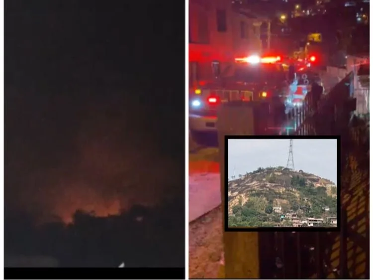 La amenaza al cerro de La Antena no ha pasado, "sacaron" invasores y ahora hay un incendio