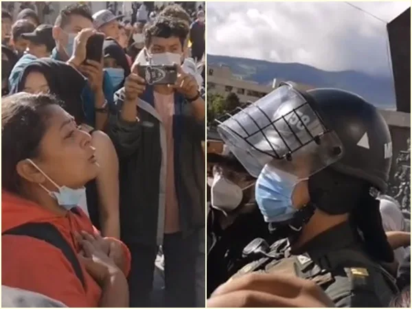 “Ustedes no tendrían que estarle sirviendo al Gobierno”, el clamor de una madre en Pasto a un Policía