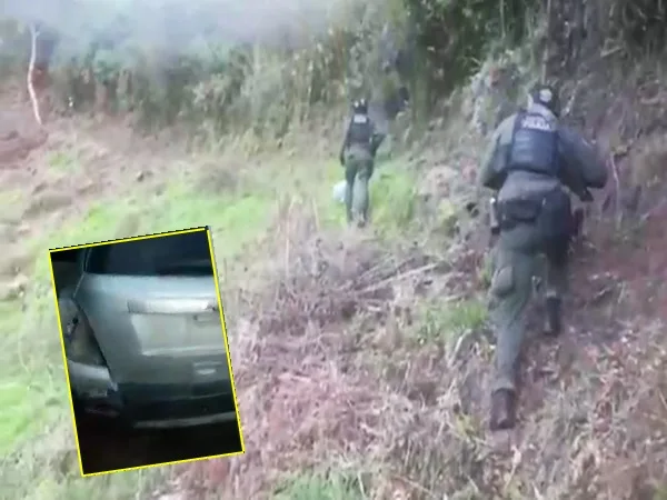 ¡De película¡ en medio de un persecución policial atraparon a ladrones que hurtaron una camioneta