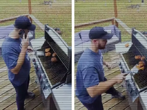 Hombre por poco causa incendio en un asado.