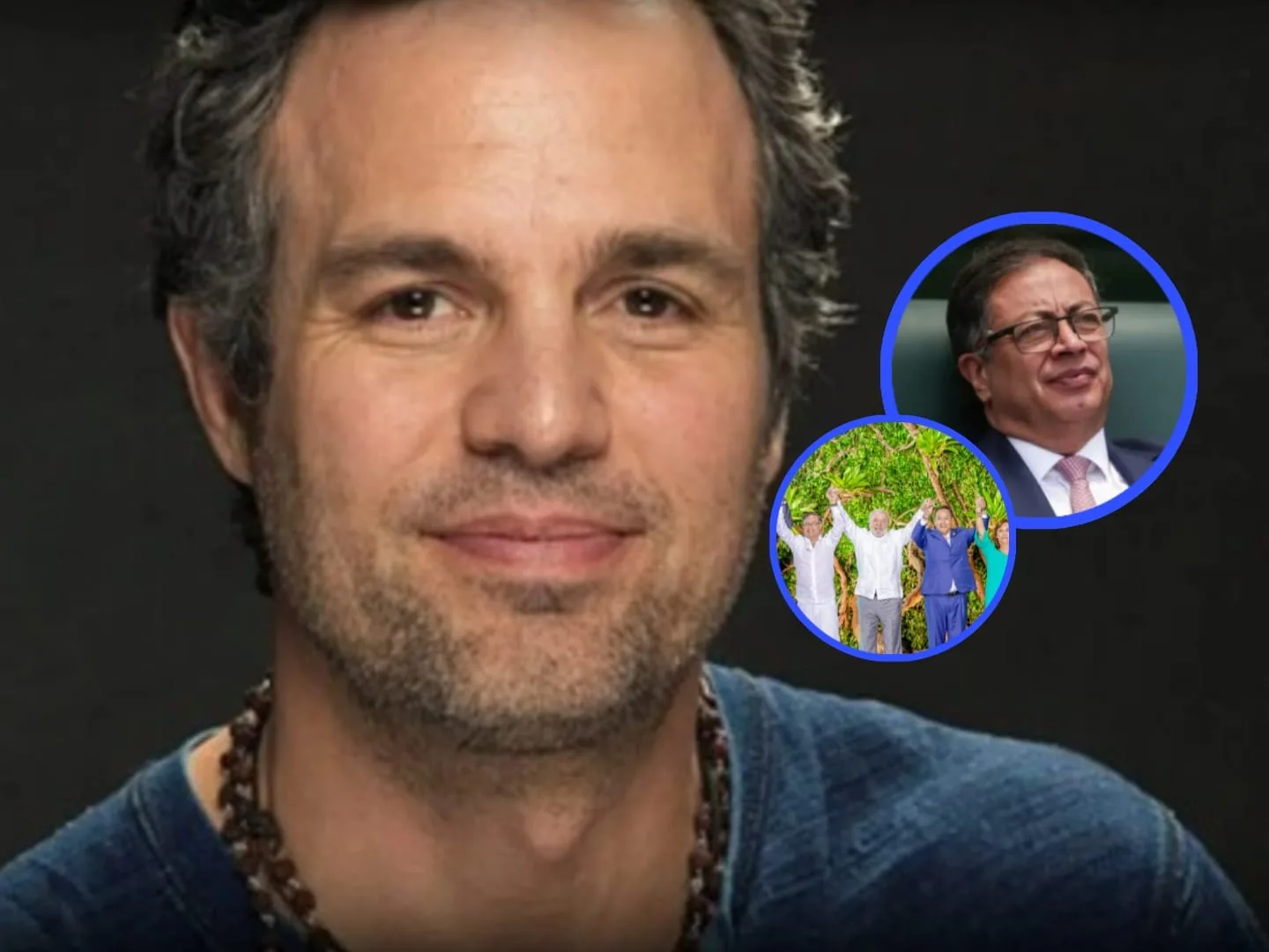 Mark Ruffalo demostró apoyo a Petro y demás presidentes por acciones tomadas para el Amazonas