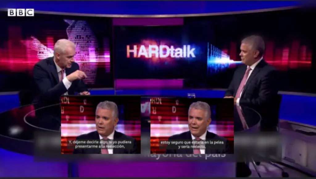 Iván Duque entrevista en la BBC