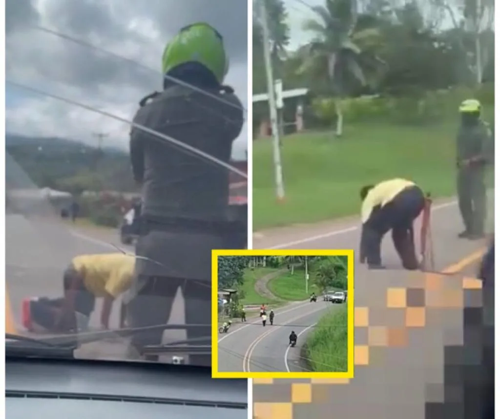 machete trastornos policía Dagua Valle
