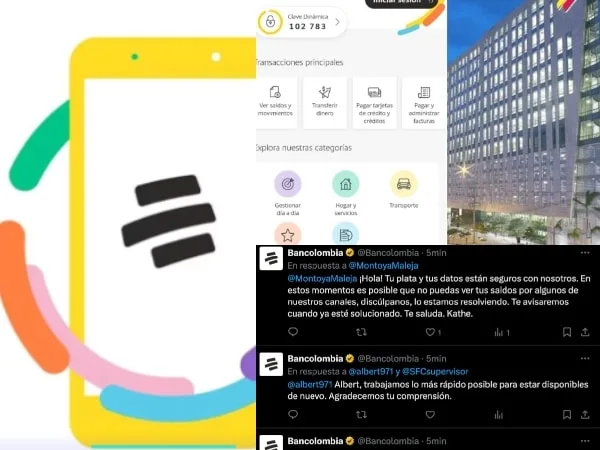 "Tu plata y tus datos están seguros", el mensaje de Bancolombia tras reporte de cuentas en cero de usuarios
