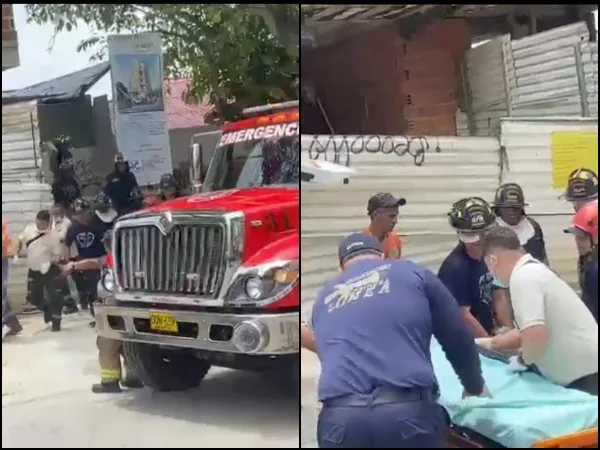 Obrero atrapado entre escombros en edificios en Los Nogales, fue restado y recibe atención médica
