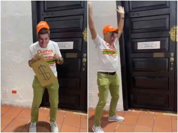 William Dau se disfrazó del gobernador elector Dumek Turbay y este respondió: «Me preocupa la salud mental del alcalde»