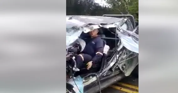 accidente en shock vía Honda La Dorada