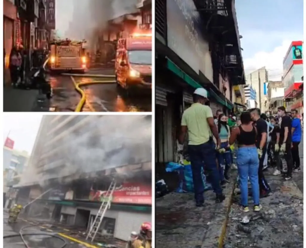 incendios en el centro de Cali centros comerciales El Tesoro