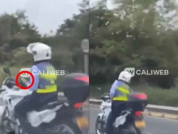 "¿Y el ejemplo?": En la Panamericana grabaron a otro agente de Tránsito chateando mientras conducía