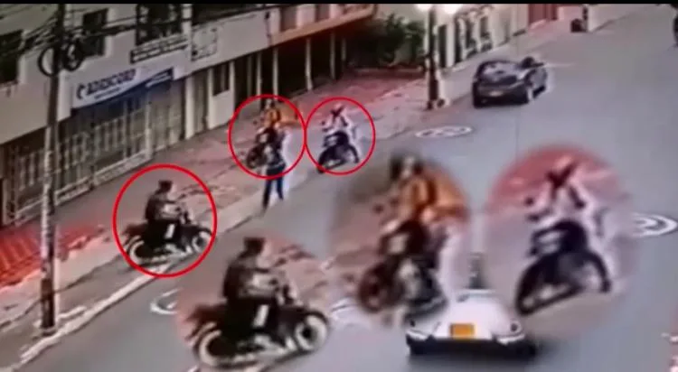 ladrones en motos KF Cali