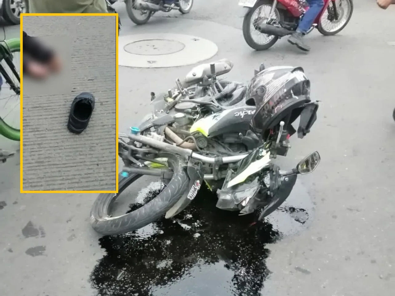 guarda de seguridad accidente en Cali