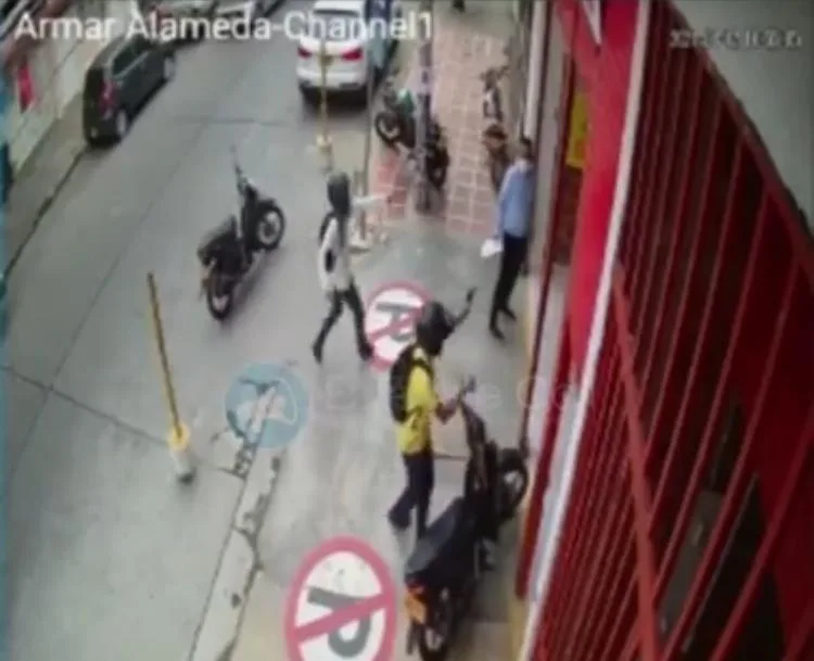 ladrones en moto Cali