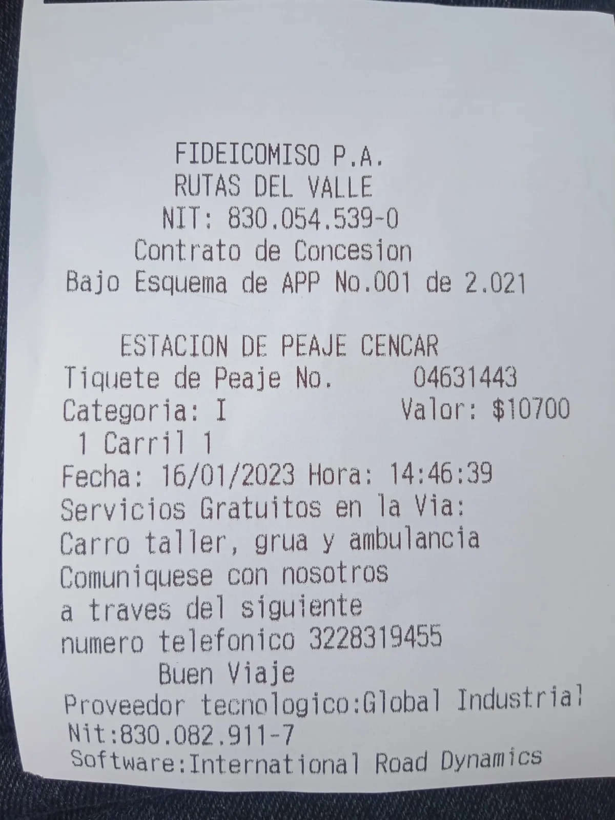 peajes en Colombia